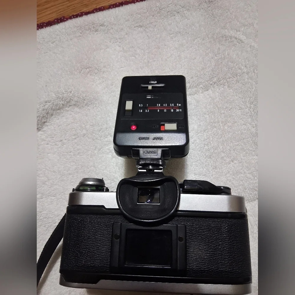 Canon AE-1 Program 35mm Film Camera with Flash - Black Made In Japan